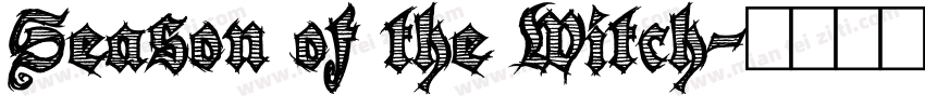 Season of the Witch字体转换